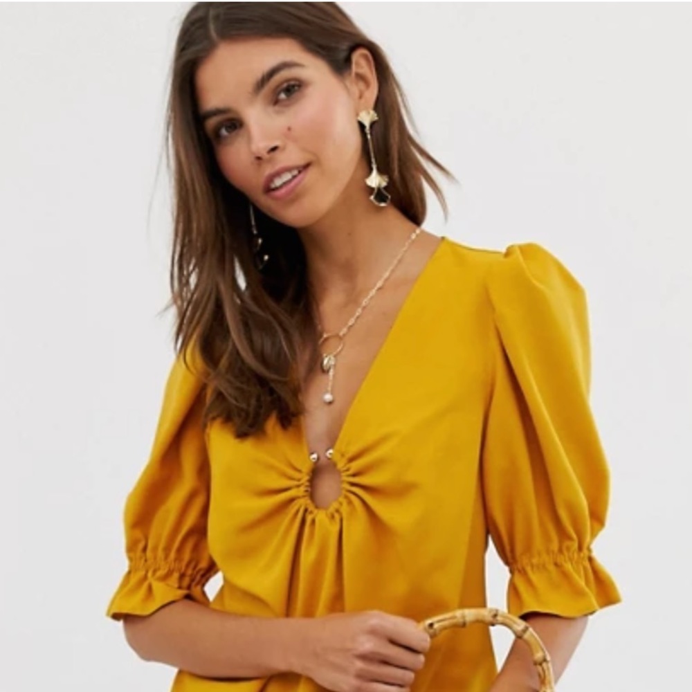 ASOS Puff Sleeve Blouse